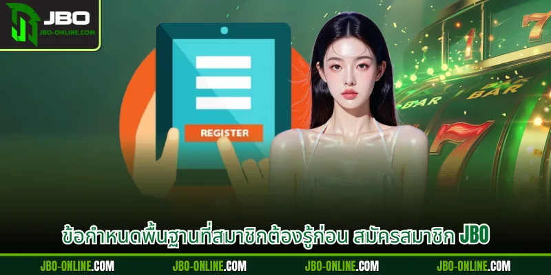 ข้อกำหนดพื้นฐานที่สมาชิกต้องรู้ก่อน สมัครสมาชิก JBO