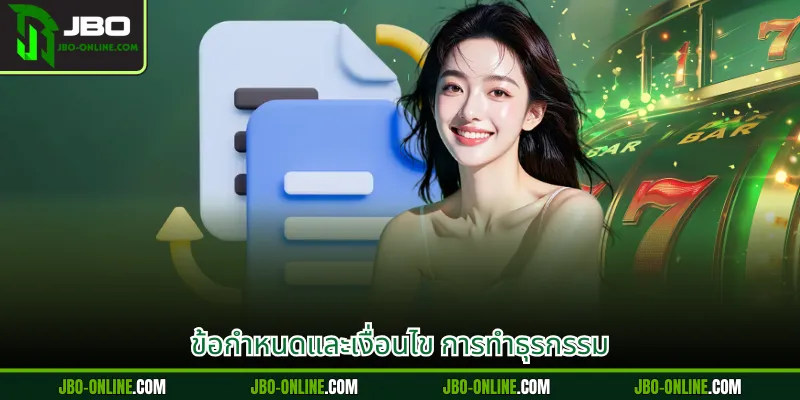 ข้อกำหนดและเงื่อนไข การทำธุรกรรม