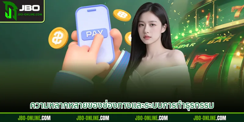 ความหลากหลายของช่องทางและระบบการทำธุรกรรม